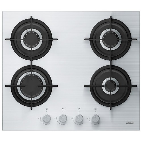 Plaque de cuisson à gaz Franke Mythos Steel Pro FHCR 604 4G HE XA C 106.0496.075 59,3 cm en acier inoxydable satiné