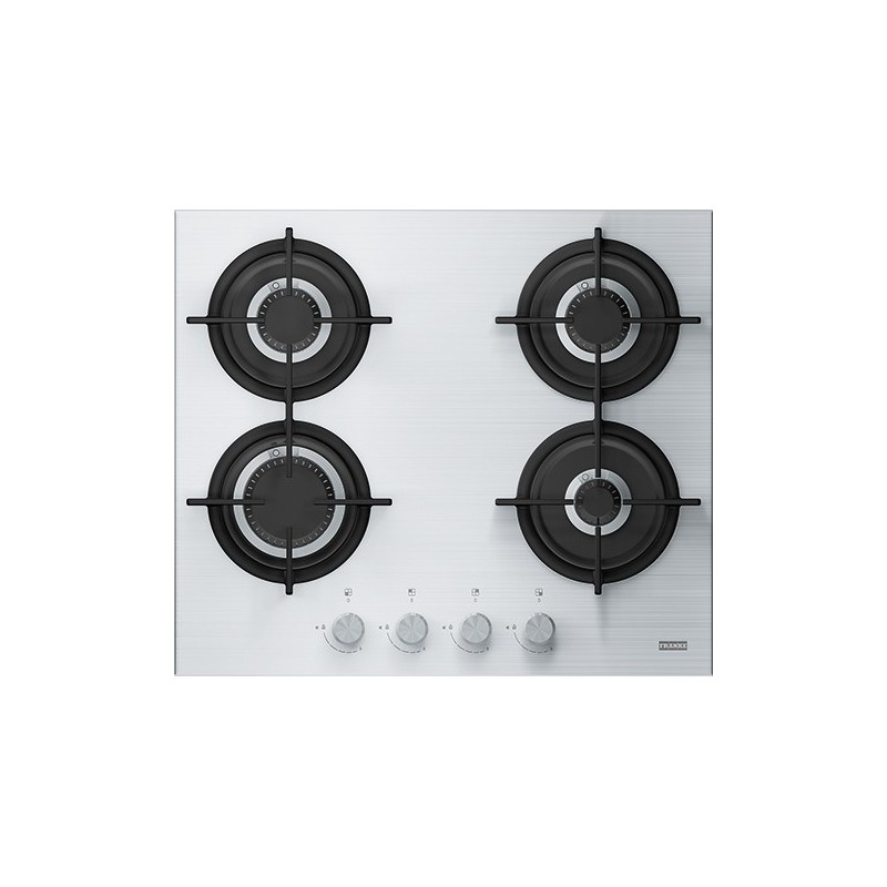  Plaque de cuisson à gaz Franke Mythos Steel Pro FHCR 604 4G HE XA C 106.0496.075 59,3 cm en acier inoxydable satiné