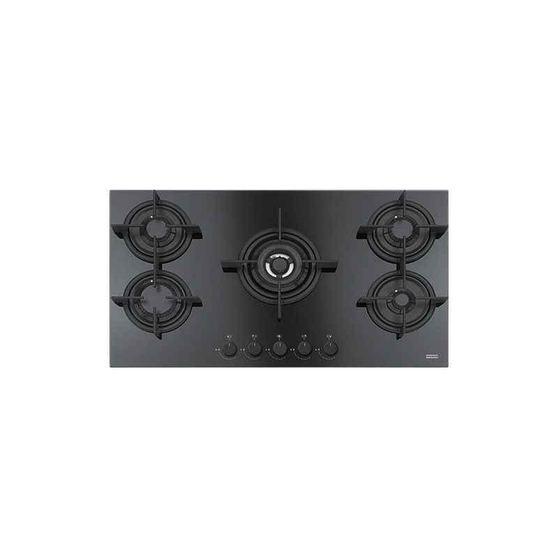 Franke: Mythos FHCR 905 4G TC HE BK C 106.0374.288 gas hob, 88 cm, black glass finish