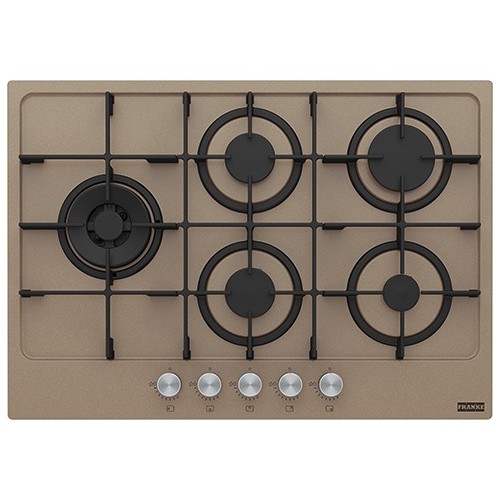 Franke: Plaque de cuisson à gaz Maris 750 FHMA 755 4G DCL OY C 106.0572.276, 73 cm, finition huître
