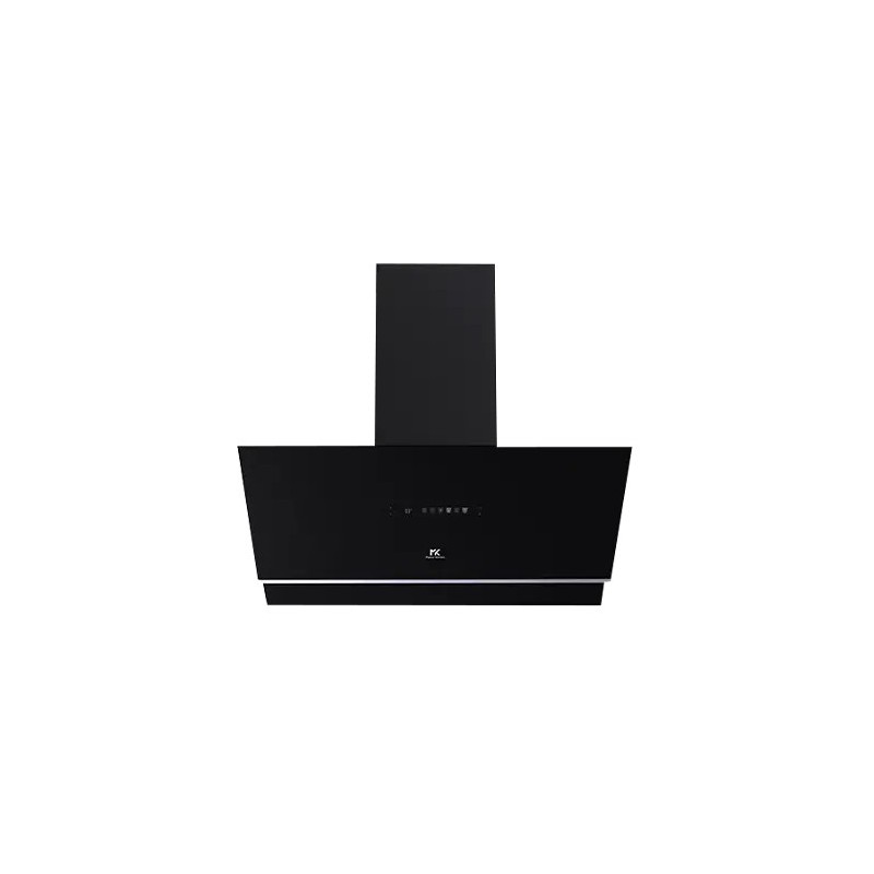 HMK 90A3 MS-BS SP BK Master Kitchen Cappa a parete HMK 90A3 MS-BS SP BK finitura vetro nero da 90 cm