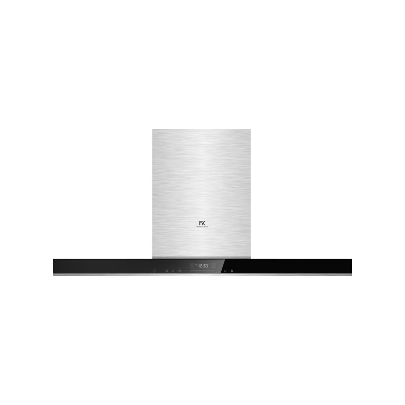 MKHD T9081-ED Touch XS/BK Master Kitchen MKHD T9081-ED Touch XS/BK 90cm wall mounted hood in stainless steel and black glass