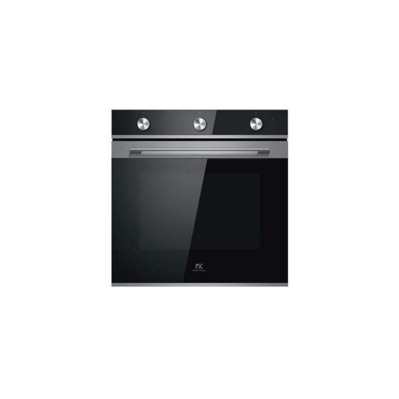 MKO 802-ED MS BK Master Kitchen MKO 802-ED MS BK 60cm Built-in Multifunction Oven with Black Glass Finish