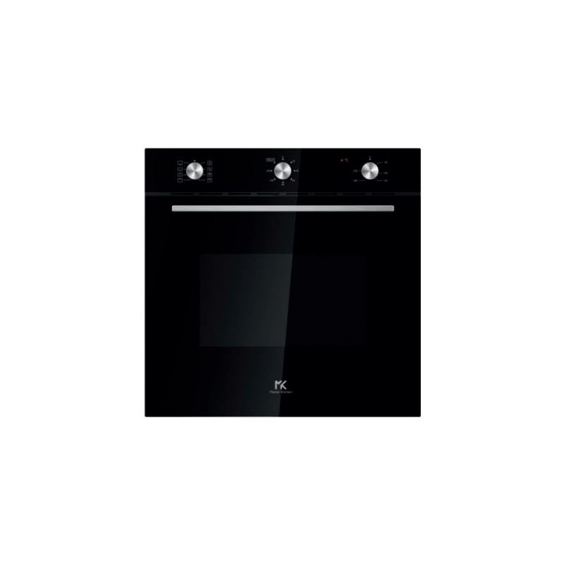 MKO 902-PR M BK Master Kitchen MKO 902-PR M BK 60cm Built-in Multifunction Oven with Black Glass Finish