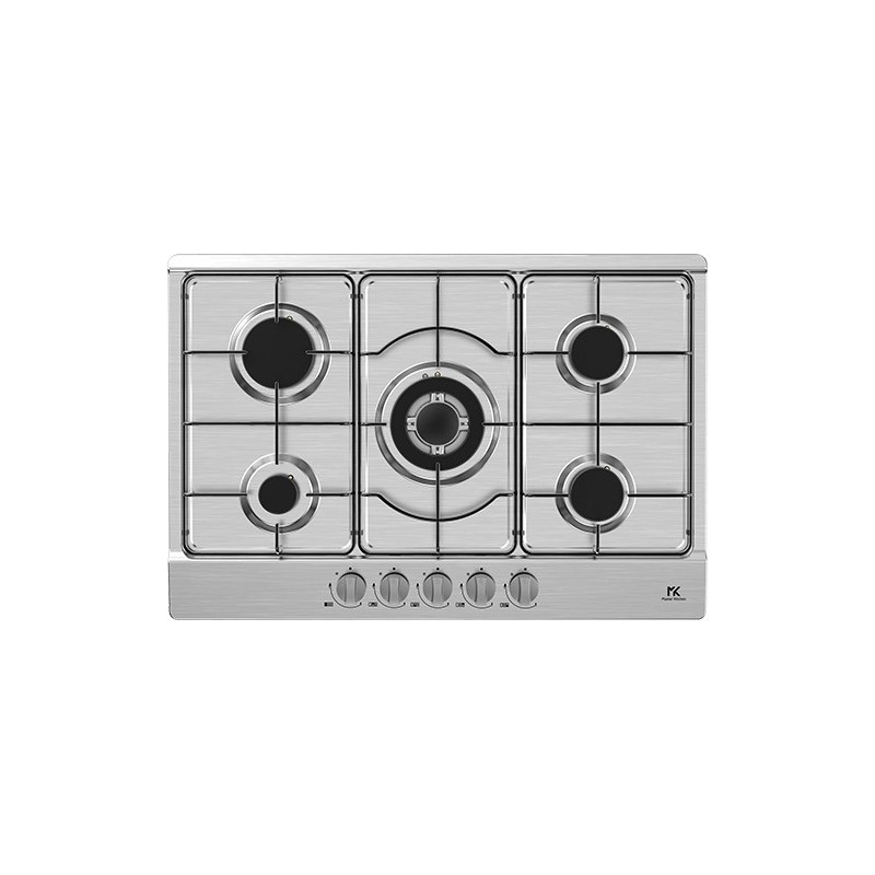 MKHG 75 E XS Plaque de cuisson à gaz Master Kitchen MKHG 75 E XS, 75 cm, finition inox