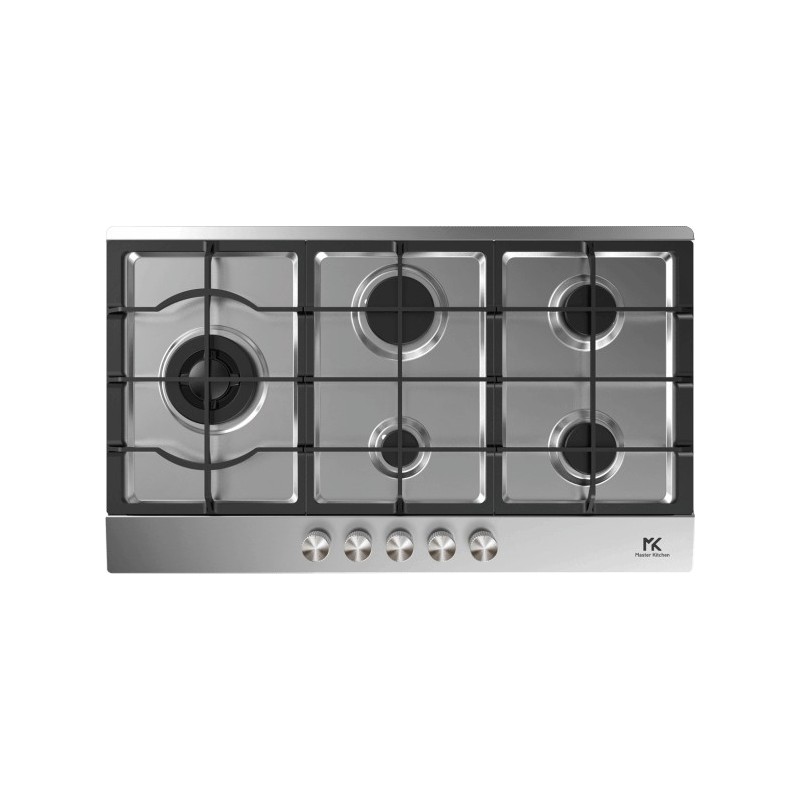 MKHG 904101-PR LTC XS Placa de gas Master Kitchen MKHG 904101-PR LTC XS de 90 cm, de acero inoxidable