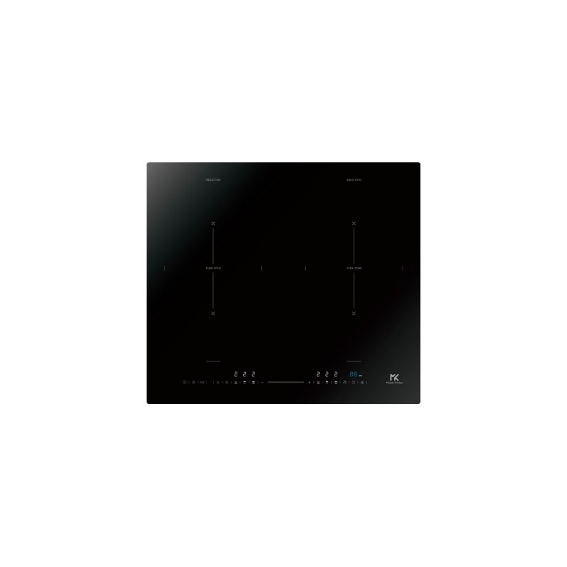 MKHI 6014-ED 2BR BK Master Kitchen MKHI 6014-ED 2BR BK 60cm Black Glass Ceramic Induction Hob