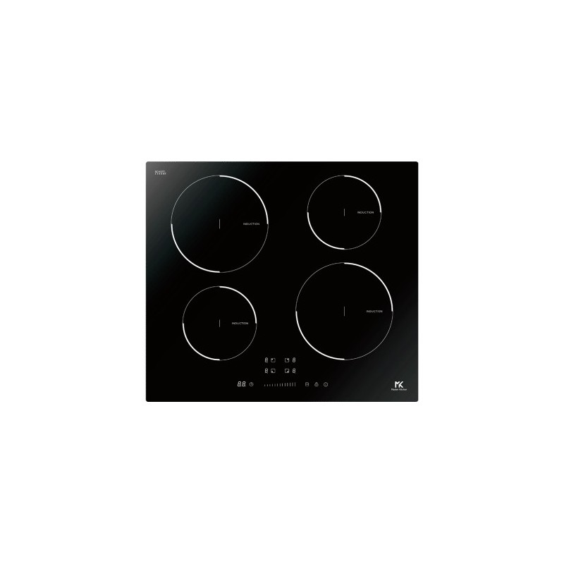 MKHI 604 BK Placa de inducción vitrocerámica Master Kitchen MKHI 604 BK de 60 cm, color negro.