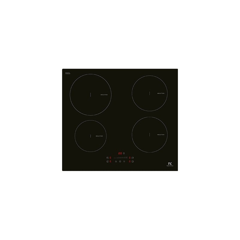 MKHI 64 E BK Placa de inducción vitrocerámica Master Kitchen MKHI 64 E BK de 60 cm, color negro.