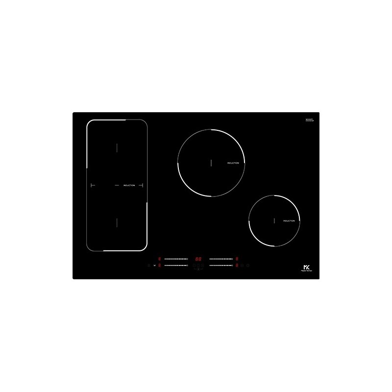 MKHI 7714 1BR BK Plaque à induction en vitrocéramique noire Master Kitchen MKHI 7714 1BR BK 77 cm