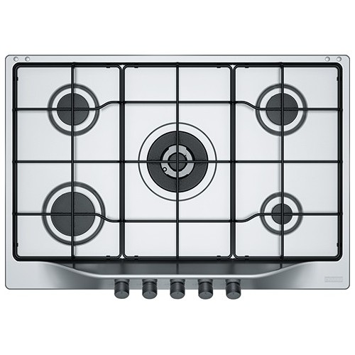 Franke: Plaque de cuisson à gaz Trend Line 750 FHTL 755 4G TC XS E 106.0183.224 de 75 cm en acier inoxydable satiné