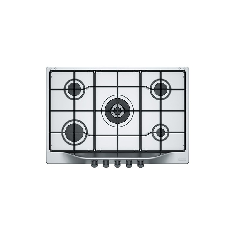  Franke: Plaque de cuisson à gaz Trend Line 750 FHTL 755 4G TC XS E 106.0183.224 de 75 cm en acier inoxydable satiné