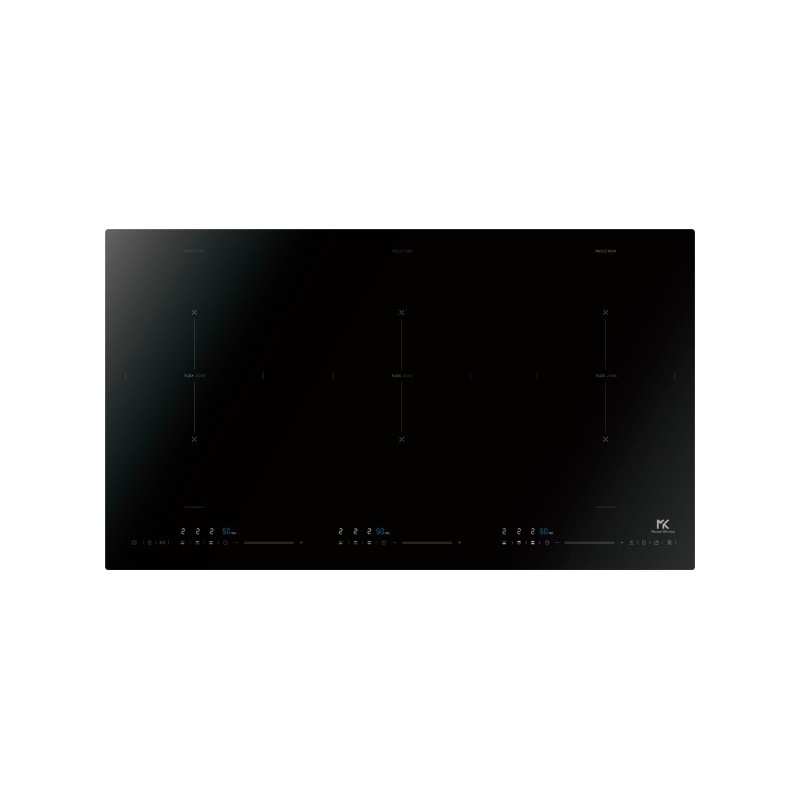 MKHI 906-ED 3BR BK Placa de inducción vitrocerámica Master Kitchen MKHI 906-ED 3BR BK de 90 cm, color negro