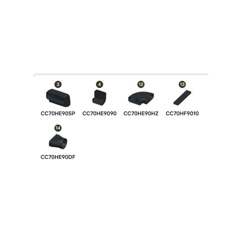 F-CC70HULATER Samsung: F-CC70HULATER extractor hood installation kit for hobs with integrated hood