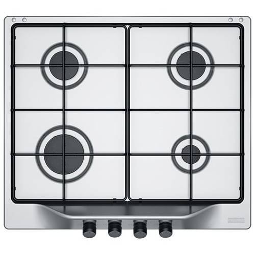 Franke: Plaque de cuisson à gaz Trend Line 600 FHTL 604 4G XS E 106.0183.101 de 59 cm en acier inoxydable satiné