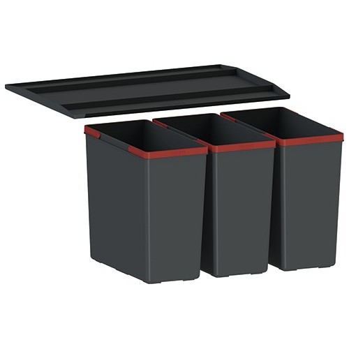 Franke Easysort 600-3-0 121.0494.192 Unité de tri des déchets 60 cm (3 bacs)