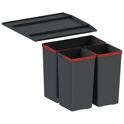 Unité de tri des déchets Franke Easysort 450-1-2 121.0494.150, 45 cm (3 bacs)