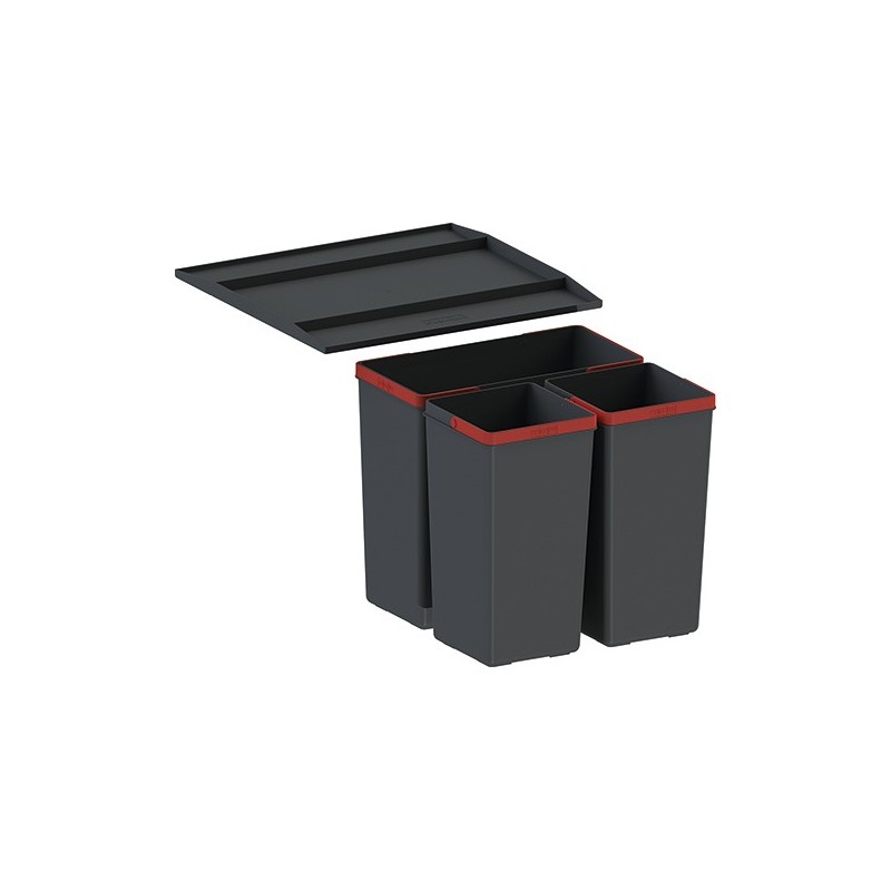  Unité de tri des déchets Franke Easysort 450-1-2 121.0494.150, 45 cm (3 bacs)
