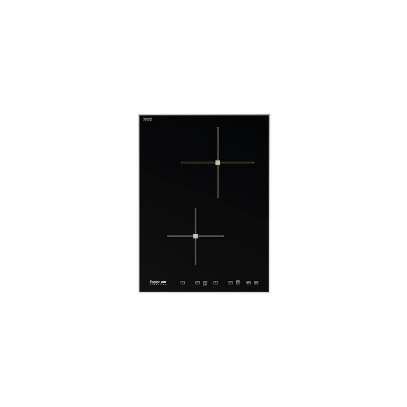 5022240 Bautek Foster OGNIDOVE 5022 240 induction hob in black glass ceramic and 39 cm stainless steel frame