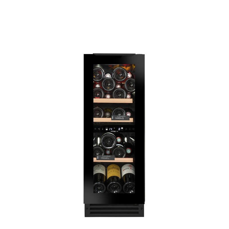 AVU27D82 Cave à vin encastrable sous plan de travail Avintage AVU27D82 de 30 cm, couleur noire