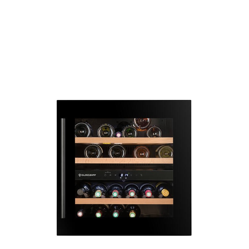 CBI40DB1 Vinoteca empotrable Climadiff CBI40DB1, 60 cm, acabado negro.