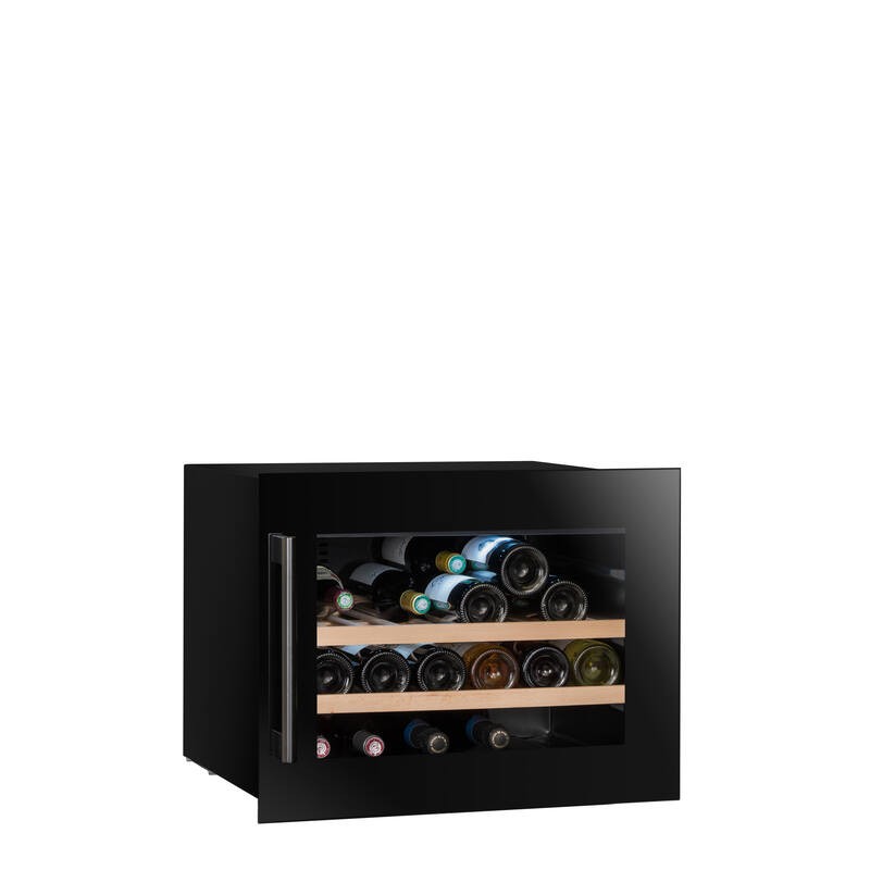 CBI28S1B Cave à vin encastrable Climadiff CBI28S1B, colonne de 60 cm, finition inox/noir