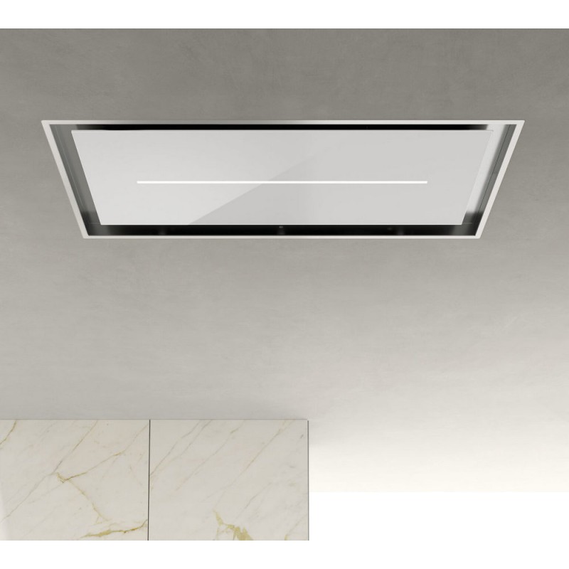 CCSINE10031 Airforce SINERGIA FL EASY UP WH/A/100 CCSINE10031 100 cm stainless steel and white glass extractor hood