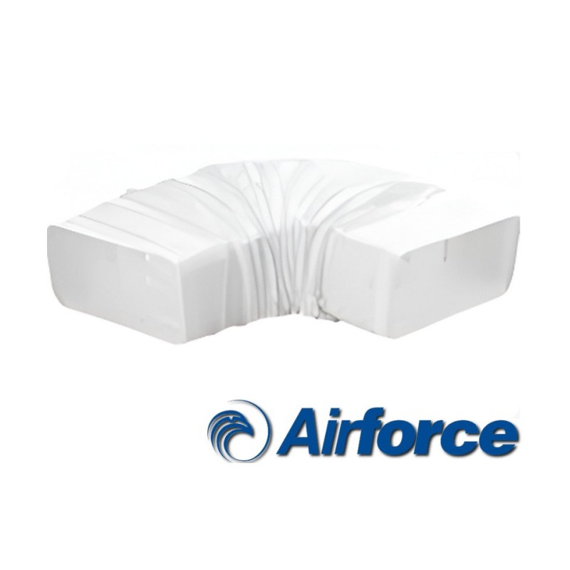 AFTUBFGE Tube de ventilation plat et flexible Airforce avec connecteurs AFTUBFGE 222x89 mm