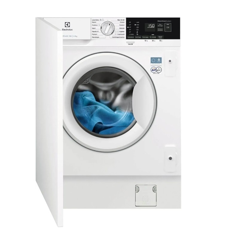  Electrolux | Lave-linge intégrable PerfectCare 700 avec technologie SteamCare EW7F7BBI 60 cm, finition blanche