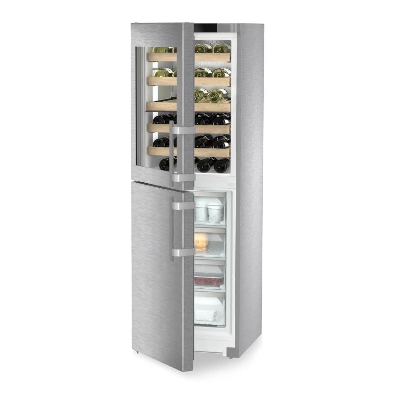 SWNstd 529i Vinoteca independiente Liebherr SWNstd 529i de 60 cm en acero inoxidable.
