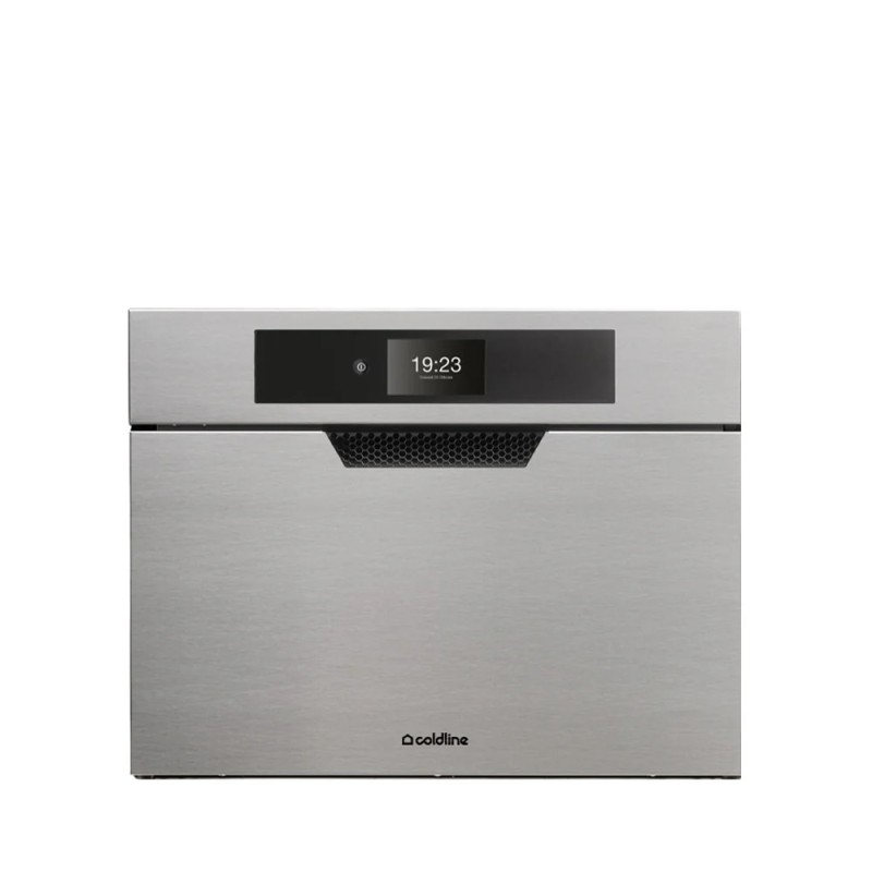W45A Enfriador rápido compacto empotrable profesional Coldline LIFE W45A de 60 cm con acabado de acero inoxidable.