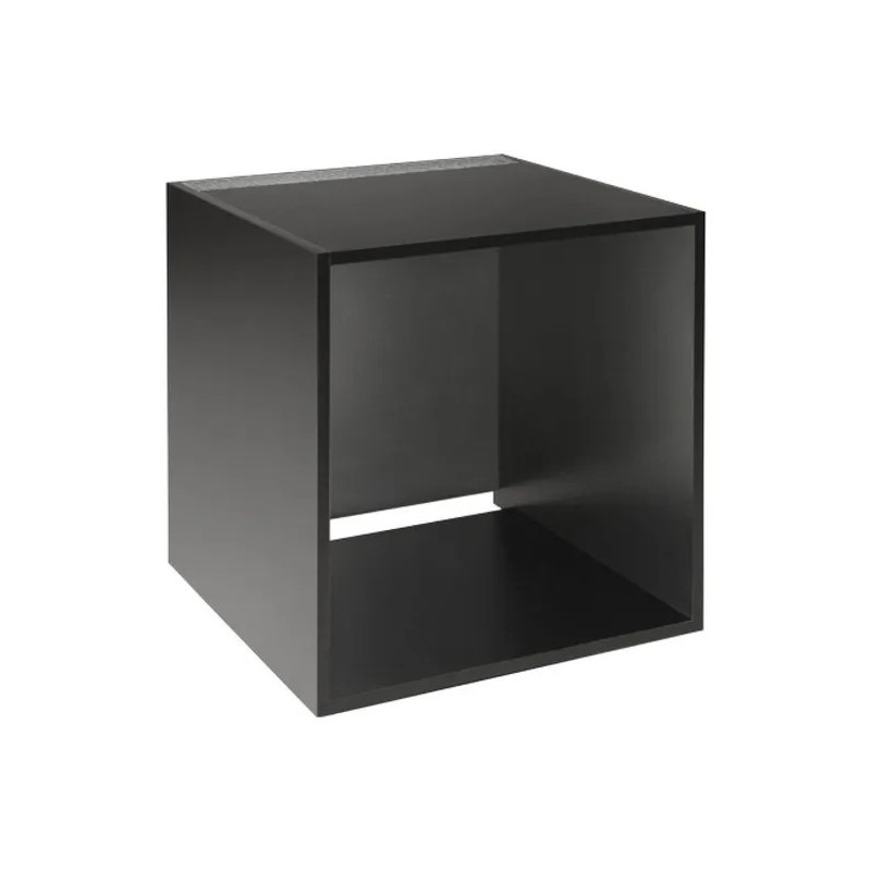 O330200010 Cubo Coldline en madera laminada negra