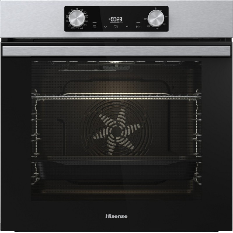 BIV64211AX PRONTA CONSEGNA - Hisense Forno multifunzione Hi4 BIV64211AX finitura inox e vetro nero da 60 cm