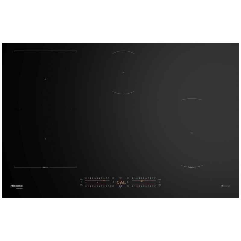 HI8432BSCWF Placa de inducción vitrocerámica Hisense Hi6 HI8432BSCWF de 80 cm, color negro.