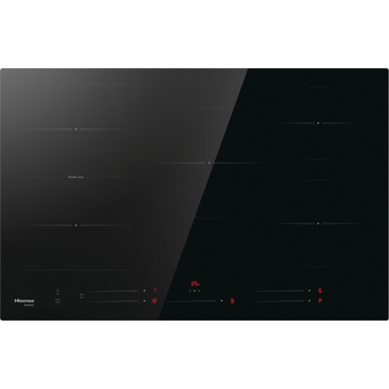 HI8532BSCE Placa de inducción vitrocerámica Hisense Hi8 HI8532BSCE de 80 cm, color negro.