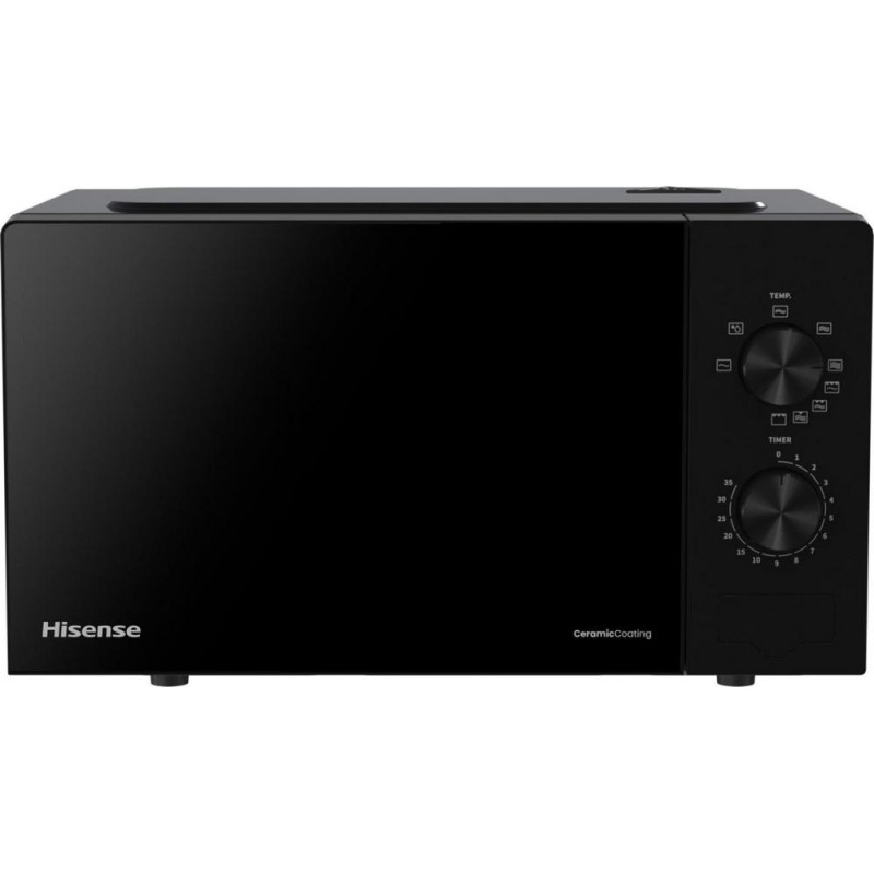 H20MOBP1G Hisense: Horno microondas independiente H20MOBP1G de 45 cm con grill, acabado negro.