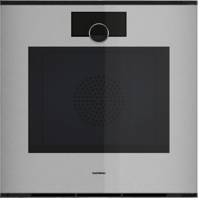 GO 240 130 Four multifonction pyrolytique encastrable Gaggenau GO240130 de 60 cm avec charnière à droite, finition Gaggenau Sterling