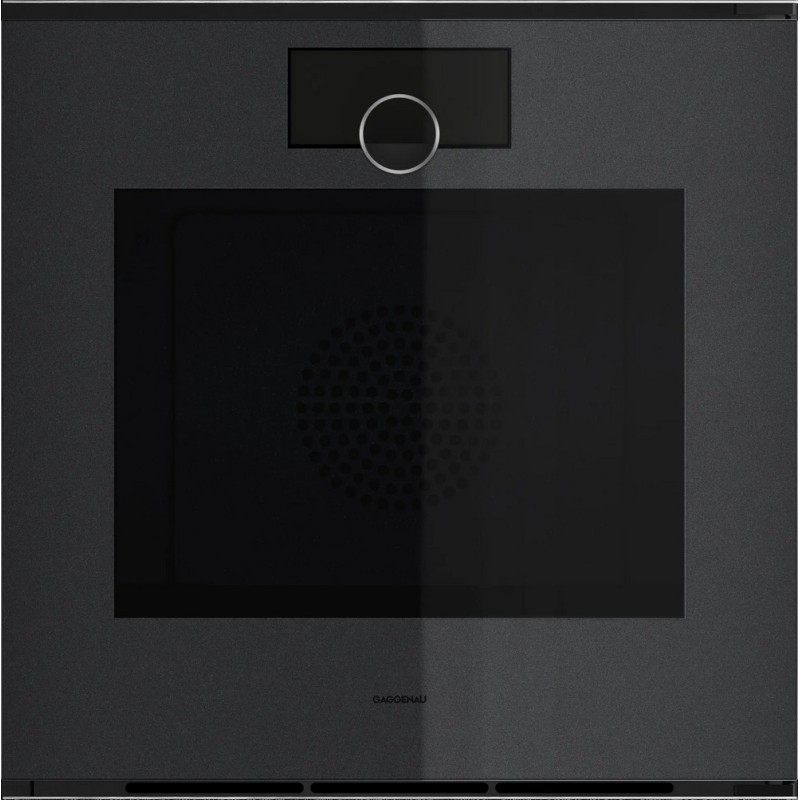 GO 220 100 Four multifonction encastrable Gaggenau GO220100 60 cm avec porte à charnière à droite, finition Onyx Gaggenau