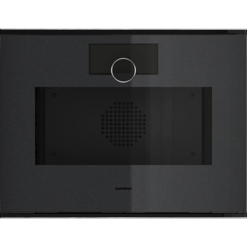 GS 240 100 Four mixte vapeur encastrable Gaggenau GS240100 de 60 cm, à charnière à droite, finition Gaggenau Onyx