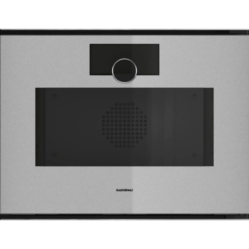 GS 240 130 Four combiné vapeur encastrable Gaggenau GS240130 60 cm avec porte à charnière à droite, finition Gaggenau Sterling