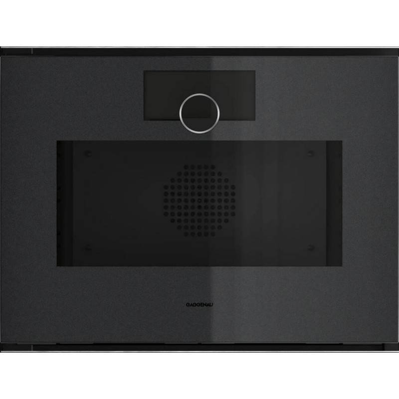 GS 241 100 Four mixte vapeur encastrable Gaggenau GS241100 60 cm, ouverture à gauche, finition Onyx de Gaggenau