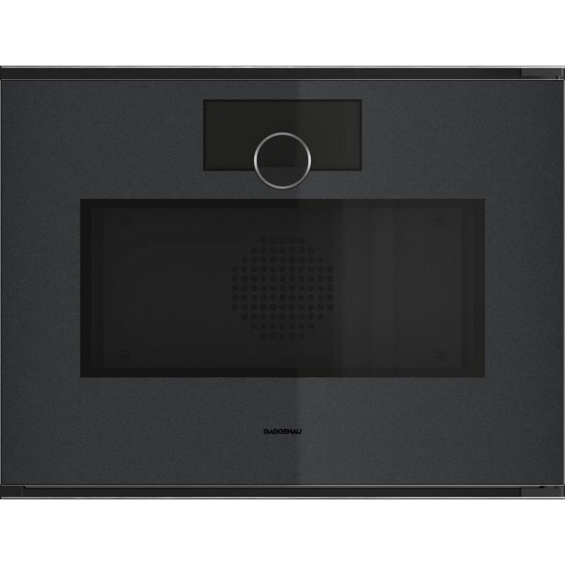 GM 250 100 Four combiné micro-ondes encastrable Gaggenau GM250100 60 cm à charnière à droite, finition Onyx Gaggenau