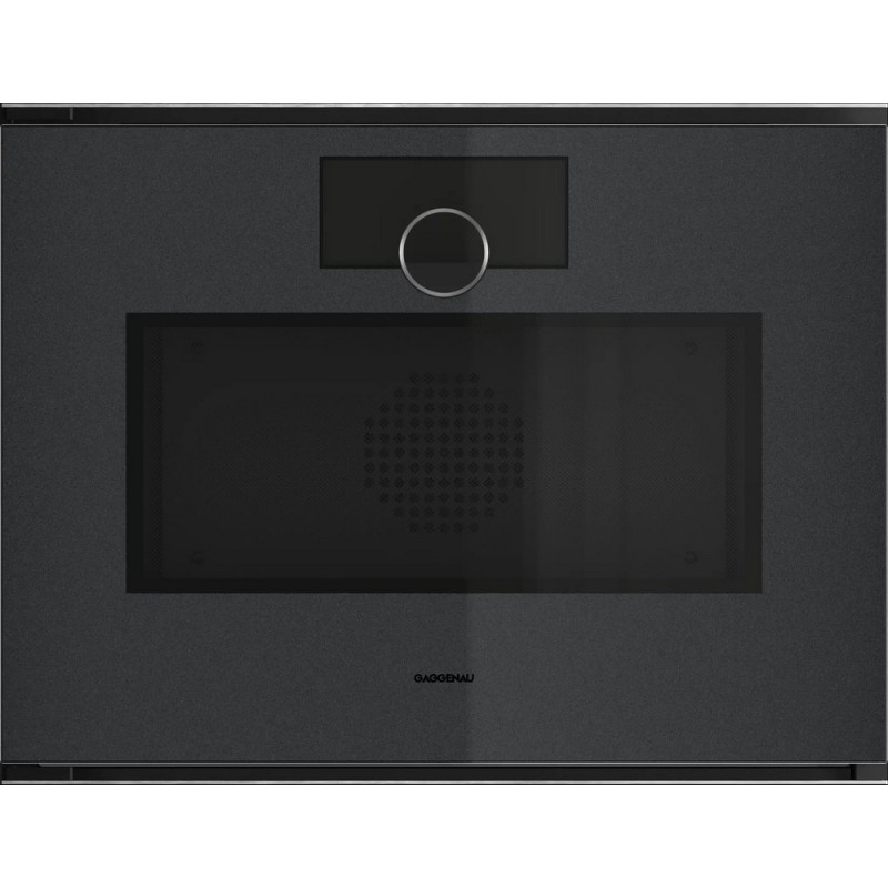 GM 251 100 Four combiné micro-ondes encastrable Gaggenau GM251100 60 cm, ouverture à gauche, finition Onyx Gaggenau