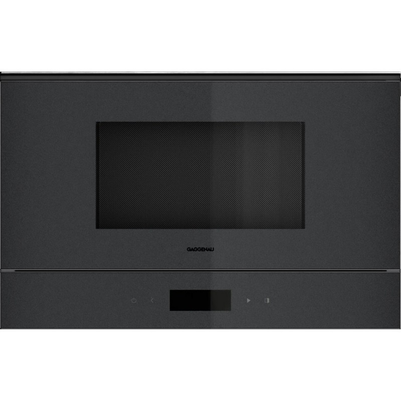 GM 221 100 Four à micro-ondes encastrable Gaggenau GM221100 de 60 cm, ouverture à gauche, finition Gaggenau Onyx