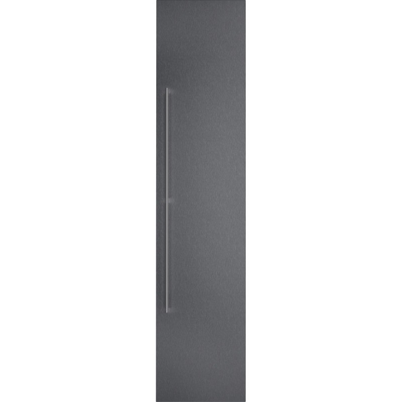 RVA 421 120 Panel de puerta Gaggenau RVA421120 de acero inoxidable cepillado oscuro con tirador.