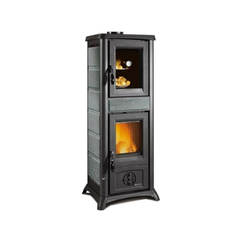 3009310 La Nordica Stufa a legna con forno GEMMA FORNO.165 PETRA 3009310 finitura pietra naturale