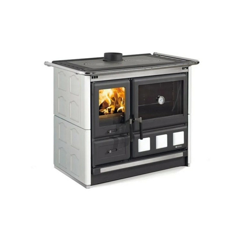 3003771 Poêle à bois La Nordica ROSA XXL VST.16 MAIOLICA 3003771, finition blanc infini