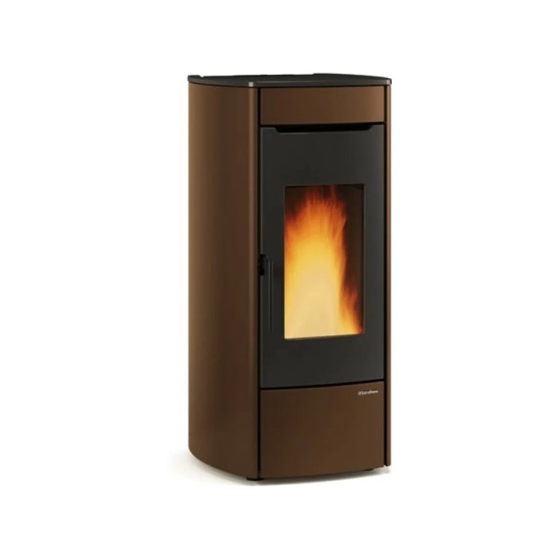 001292805 Extraflame MARINA IDRO H13 1292805 ventilated pellet stove with bronze finish
