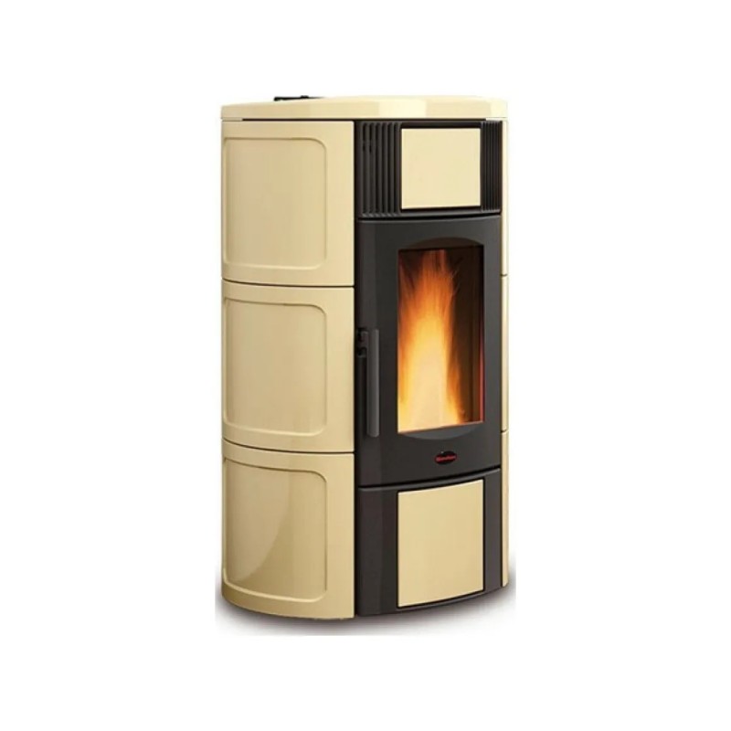001295301 Extraflame ISIDE IDRO 5.0.16 1295301 ventilated pellet stove, parchment finish
