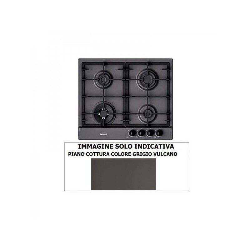 1046153 Plaque de cuisson à gaz Blanco EXCLUSIVE 6x5-4 1046153, finition gris volcan, 58 cm